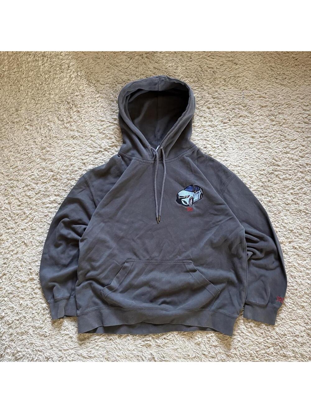 Toyota TRD Hoodie with blue car graphic